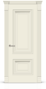 Межкомнатная дверь Мальта-1 Эмаль “Кремово-белый”